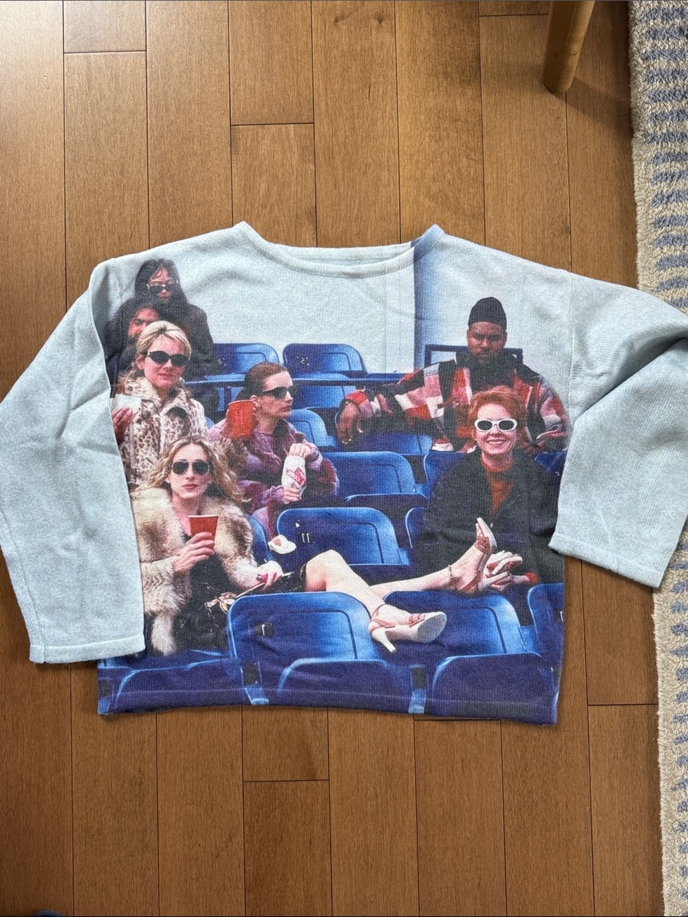 Sex and the City “Yankee Game” Graphic Sweater
